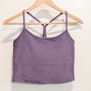 Beyond Yoga - Racerback Bra Top, Purple Haze - Med